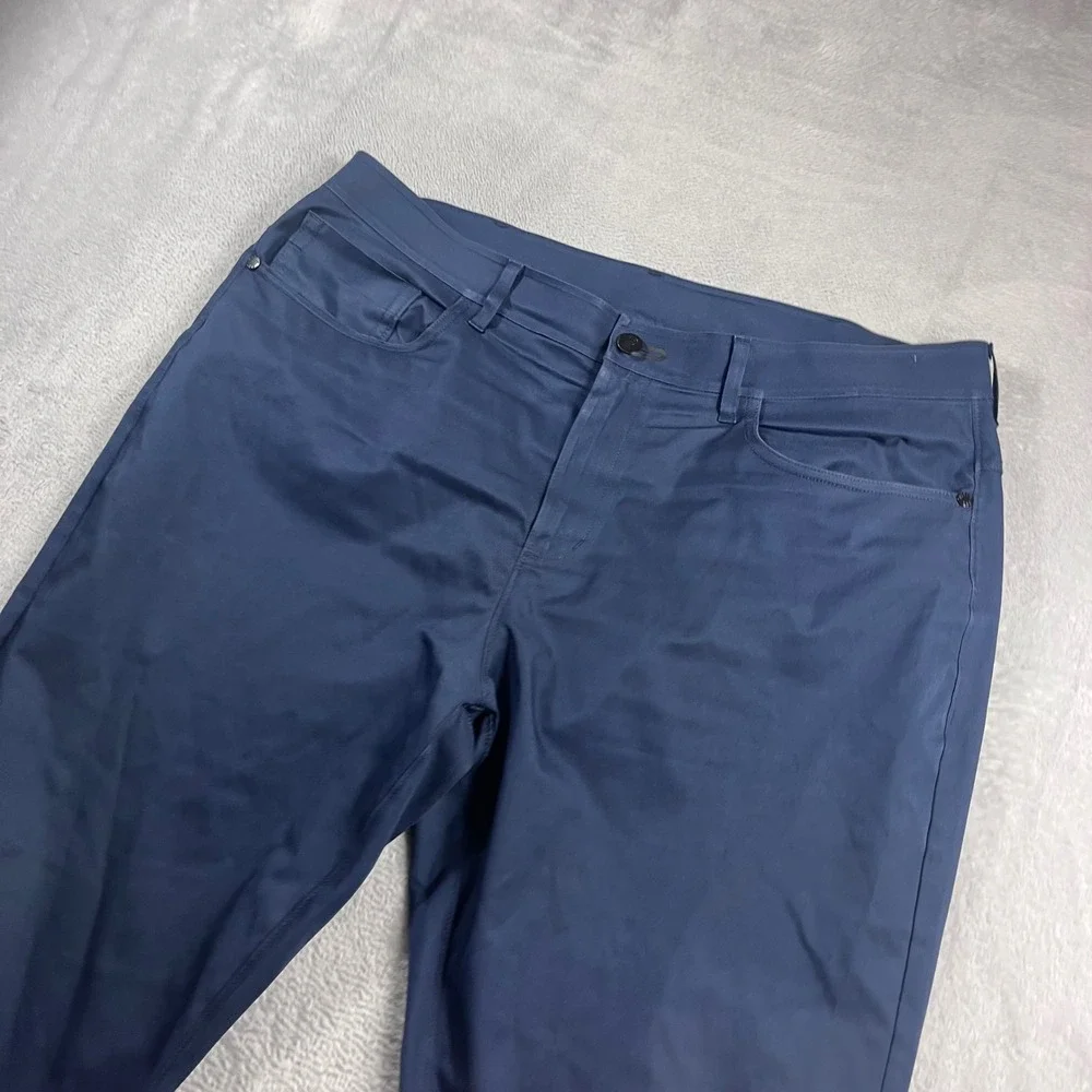 Public Rec All Day Every Day 5-Pocket Pants Mens 34x30 Navy Blue Technical Chino